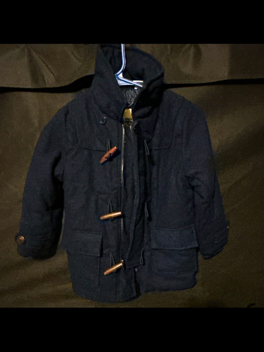 Timberland Navy Blue Kids' Toggle Pea Coat